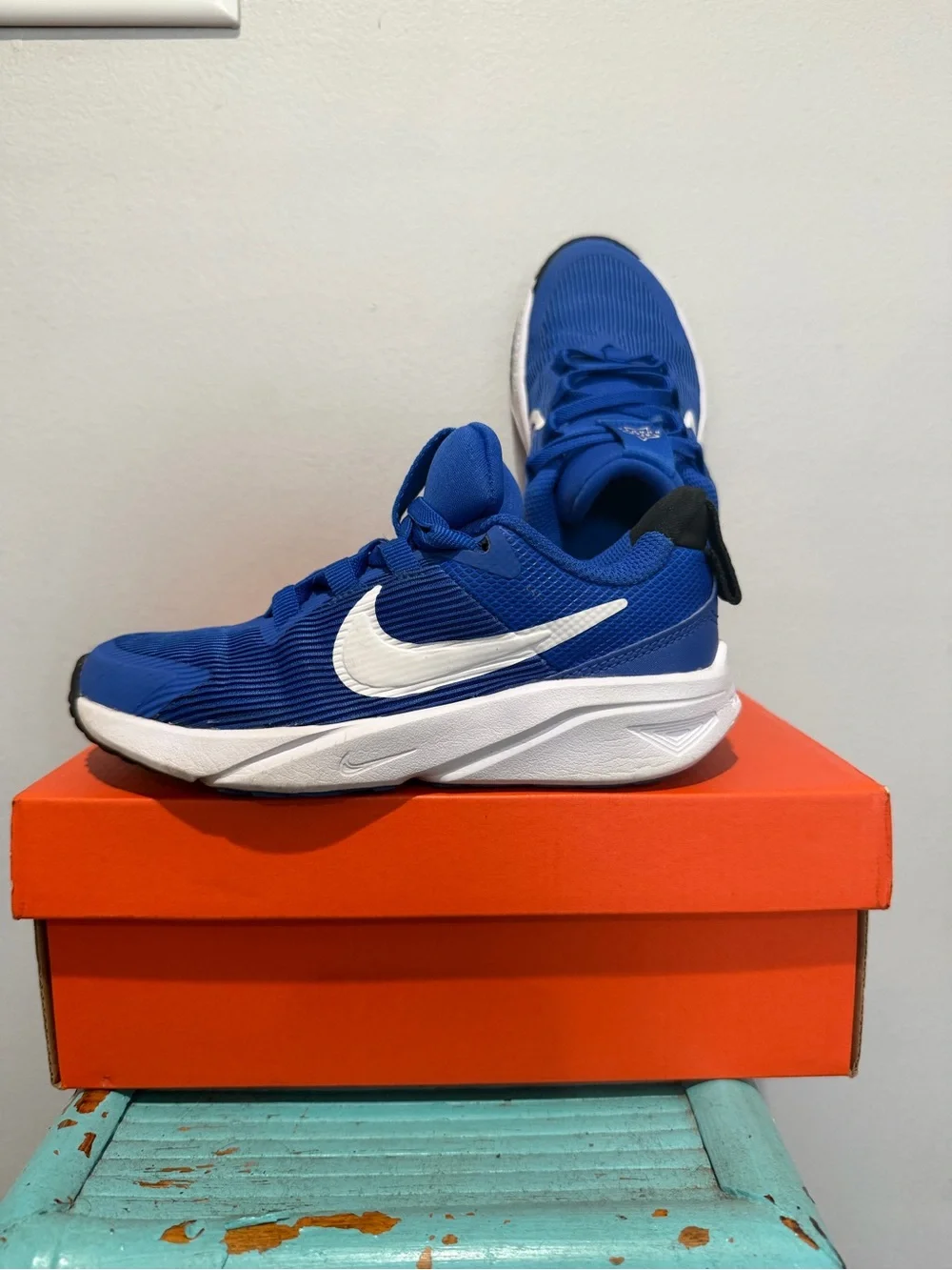 Nike Kids' Star Runner 4 Sneakers HYPER ROYAL/WHITE-BLACK-WHITE 12C